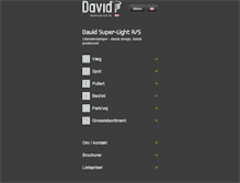 Tablet Screenshot of davidsuperlight.dk